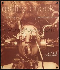 5h0657 ADLA ART DIRECTORS CLUB OF LOS ANGELES 2-sided 18x21 special poster 1992 reality check!