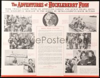 5h0658 ADVENTURES OF HUCKLEBERRY FINN 17x22 special poster 1962 Mark Twain, Curtiz, different!