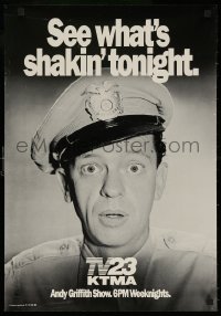 5h0554 ANDY GRIFFITH SHOW tv poster 1980s close-up Don Knotts as Deputy Barney Fife, what's shakin'!