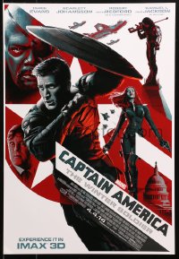 5h0544 CAPTAIN AMERICA: THE WINTER SOLDIER IMAX mini poster 2014 Evans, Johansson, Jackson!