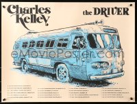 5h0396 CHARLES KELLEY 18x24 art print 2015 great art of tour bus by Timothy Doyle!