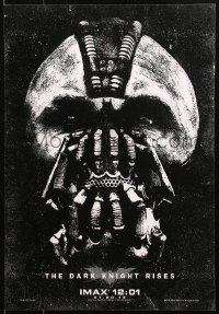 5h0545 DARK KNIGHT RISES IMAX mini poster 2012 the legend ends, cool close-up art of Hardy as Bane!