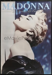 5h0332 MADONNA 27x38 music poster 1986 True Blue, great close-up profile image of sexy singer!