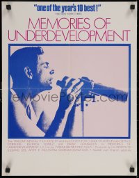 5h0733 MEMORIES OF UNDERDEVELOPMENT 17x22 special poster 1968 Memorias del subdesarrollo!