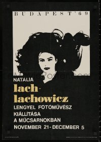 5h0518 NATALIA LACH-LACHOWICZ 19x27 Hungarian museum/art exhibition 1969 great close-up art!
