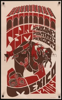 5h0412 PEARL JAM 19x31 art print 2005 really cool Brad Klausen art for concert in Mexico!