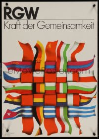 5h0747 RGW KRAFT DER GEMEINSAMKEIT 16x23 East German special poster 1967 Comecon promo, Kummert!