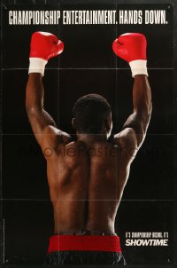 5h0561 SHOWTIME tv poster 1990 great image of triumphant boxer with his arms raised!