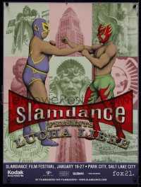 5h0328 SLAMDANCE FILM FESTIVAL 18x24 film festival poster 2006 Mexican lucha libre wrestling!