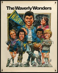 5h0565 WAVERLY WONDERS tv poster 1978 Namath, Charles Bloom, great wacky artwork by Jack Davis!