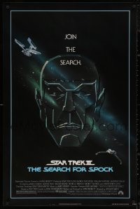 5h1127 STAR TREK III 1sh 1984 The Search for Spock, art of Leonard Nimoy by Huyssen & Huerta!