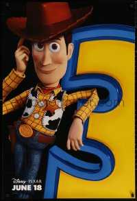 5h1167 TOY STORY 3 advance DS 1sh 2010 Disney & Pixar, close-up of cowboy Woody!