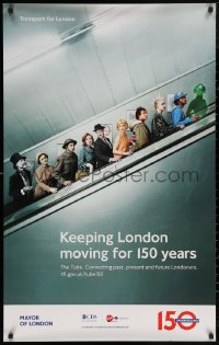 5h0489 TRANSPORT FOR LONDON 25x40 English travel poster 2012 keeping them moving for 150 years!
