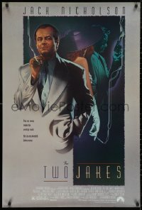 5h1179 TWO JAKES 1sh 1990 cool full-length art of smoking Jack Nicholson by Rodriguez!