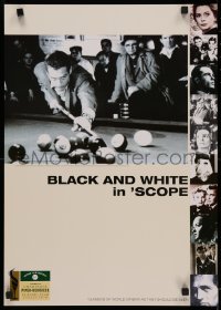 5j0023 BLACK & WHITE IN 'SCOPE English half crown 1990s close up of Paul Newman from The Hustler!