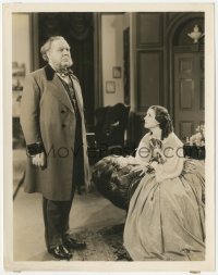5k0037 BARRETTS OF WIMPOLE STREET 8x10.25 still 1934 Norma Shearer by disapproving Charles Laughton!