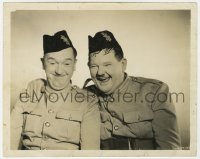 5k0067 BONNIE SCOTLAND 8x10 still 1935 great image of happy Stan Laurel & Oliver Hardy in uniform!