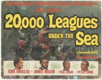 5k0718 20,000 LEAGUES UNDER THE SEA TC 1955 Jules Verne classic, Kirk Douglas, James Mason, Lorre!