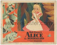 5k0885 ALICE IN WONDERLAND LC #7 1951 Walt Disney cartoon classic, best close up of Alice!