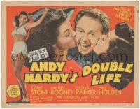 5k0727 ANDY HARDY'S DOUBLE LIFE TC 1942 Mickey Rooney kissed, sexiest full-length Esther Williams!