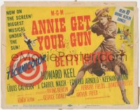 5k0728 ANNIE GET YOUR GUN TC 1950 full-length art of Betty Hutton as the greatest sharpshooter!