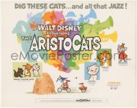 5k0729 ARISTOCATS TC 1970 Walt Disney feline jazz musical cartoon, great colorful images!