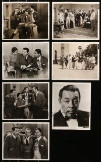 5m0008 LOT OF 7 CHARLIE CHAN 8X10 STILLS 1936/1937 director Humberstone's personal candids!