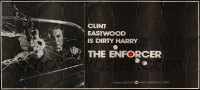 5r0038 ENFORCER int'l 24sh 1976 c/u of Clint Eastwood as Dirty Harry w/gun through windshield, rare!