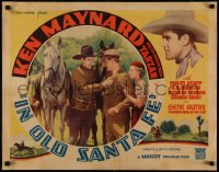 5r0063 IN OLD SANTA FE 1/2sh 1934 Ken Maynard, Gene Autry billed as Cowboy Idol of the Air, rare!