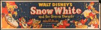 5r0030 SNOW WHITE & THE SEVEN DWARFS paper banner R1951 Walt Disney, different art, very rare!