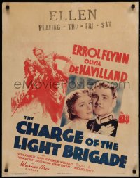 5r0045 CHARGE OF THE LIGHT BRIGADE jumbo WC 1936 Errol Flynn, Olivia De Havilland, Michael Curtiz