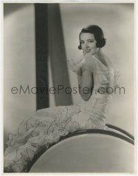 5s0297 COLLEEN MOORE deluxe 10.75x14 still 1933 cool seated portrait with deco objects by Ray Jones!