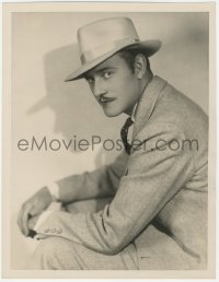5s0299 CONRAD NAGEL deluxe 10x13 still 1920s MGM studio portrait w/suit & hat by Ruth Harriet Louise!