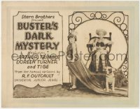 5s0176 BUSTER'S DARK MYSTERY TC 1927 Arthur Trimble as Buster Brown with Pete the Dog as Tige, rare!