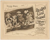 5s0177 BUSTER'S GIRL FRIEND TC 1926 Trimble as Buster Brown, Turner & Pete the Dog as Tige, rare!