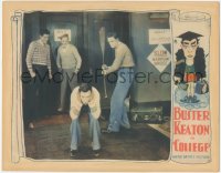 5s0207 COLLEGE LC 1927 Buster Keaton getting hazed with boat paddle, Hap Hadley art, ultra rare!