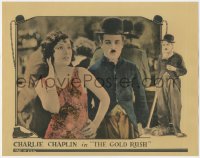 5s0221 GOLD RUSH LC 1925 best close up of Charlie Chaplin staring at sexy Georgia Hale, ultra rare!