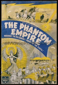 5s0008 PHANTOM EMPIRE pressbook 1935 Mascot sci-fi serial starring Gene Autry, uncut & ultra rare!