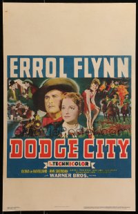 5s0016 DODGE CITY WC 1939 Errol Flynn, Olivia De Havilland, Michael Curtiz cowboy classic, rare!