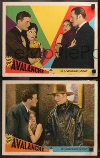 5s0168 AVALANCHE 5 LCs 1928 Olga Baclanova in love triangle with gambler Jack Holt & his son Darrow!
