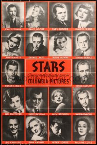 5s0079 COLUMBIA 1935 trade ad poster 1935 unfolds to 26x39 with Gary Cooper & top stars, rare!