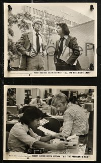 5t1024 ALL THE PRESIDENT'S MEN 20 8x10 stills 1976 Hoffman & Redford as Woodward & Bernstein!