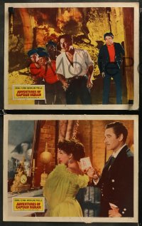 5t0447 ADVENTURES OF CAPTAIN FABIAN 5 LCs 1951 barechested Errol Flynn & sexy Micheline Presle!