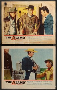 5t0449 ALAMO 5 LCs 1960 cowboy western images of John Wayne, Laurence Harvey & Richard Widmark!