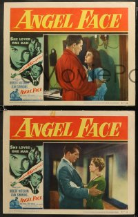 5t0569 ANGEL FACE 3 LCs 1953 Robert Mitchum & Jean Simmons, Otto Preminger, Howard Hughes!