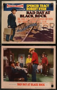 5t0044 BAD DAY AT BLACK ROCK 8 LCs 1955 Spencer Tracy, Robert Ryan & John Ericson!