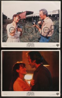 5t0063 BRIDGES OF MADISON COUNTY 8 LCs 1995 Clint Eastwood directs & stars w/Meryl Streep!