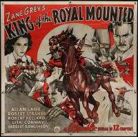 5w0011 KING OF THE ROYAL MOUNTED 6sh 1940 Zane Grey, Mountie Rocky Lane, Republic serial, rare!