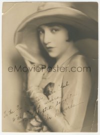 5y0084 BEBE DANIELS signed deluxe 9x12 still 1920s glamorous portrait by Edward Thayer Monroe!