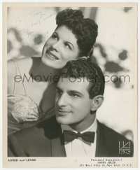 5y0347 ALFRED & LENORE signed 8x10 publicity still 1940s by BOTH entertainers, photo by Kriegsmann!